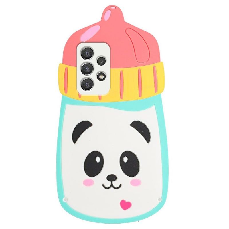 Handyhülle Für Samsung Galaxy A53 5G 3d-panda-babyflasche Mit Riemen