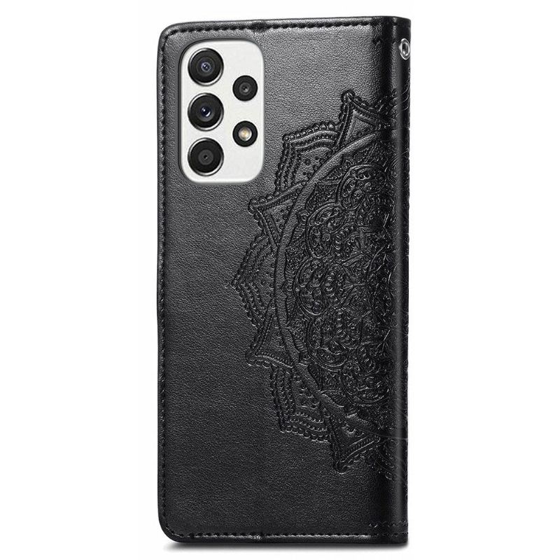 Lederhüllen Für Samsung Galaxy A53 5G Mandala-relief Aus Kunstleder
