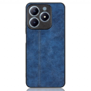 Hülle Realme C61 Genähte Lederoptik