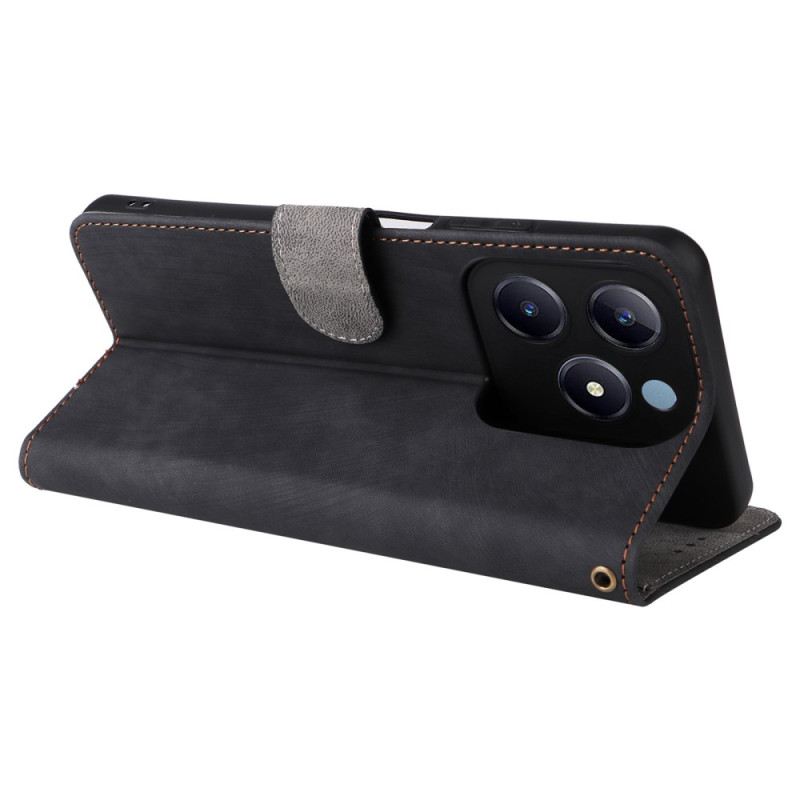 Lederhüllen Für Realme C61 Rfid-schutz In Wildlederoptik Mit Riemen