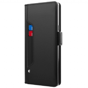 Lederhüllen Realme C61 Handyhülle Spiegel Und Kartenhalter