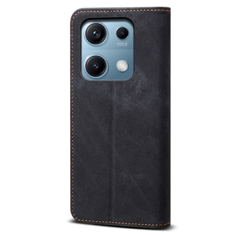 Flip Case Xiaomi Redmi Note 14s Handyhülle Denim-stoff