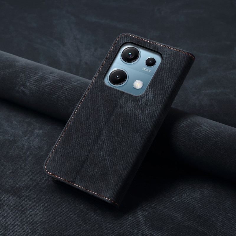 Flip Case Xiaomi Redmi Note 14s Handyhülle Denim-stoff