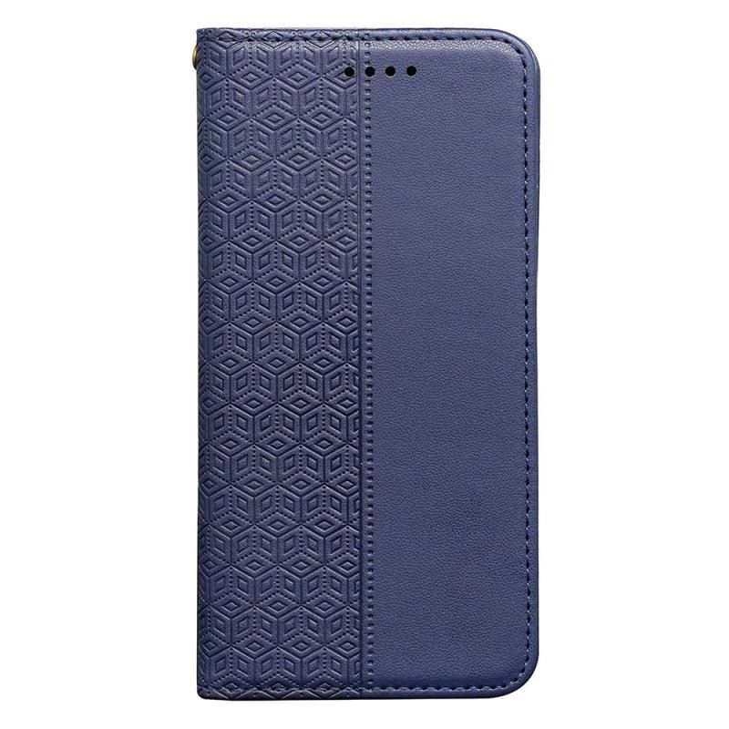 Flip Case Xiaomi Redmi Note 14s Handyhülle Kariertes Muster Mit Riemen