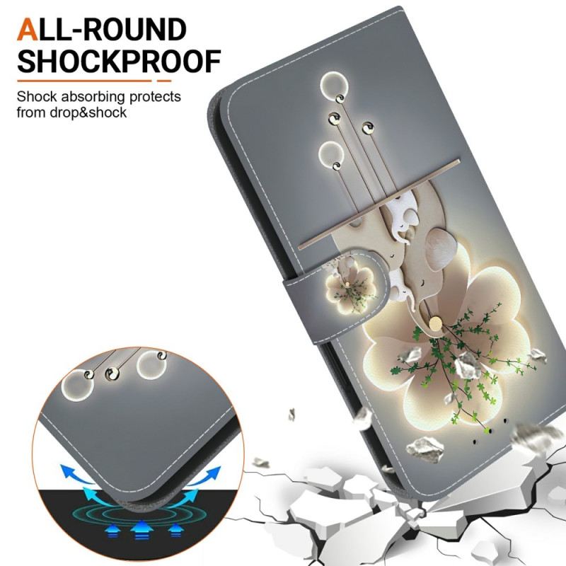 Lederhüllen Für Xiaomi Redmi Note 14s Elefanten