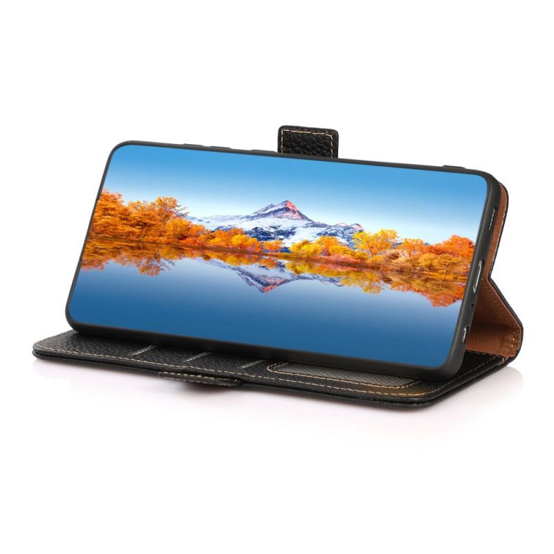 Lederhüllen Für Xiaomi Redmi Note 14s Khazneh Litschi-leder