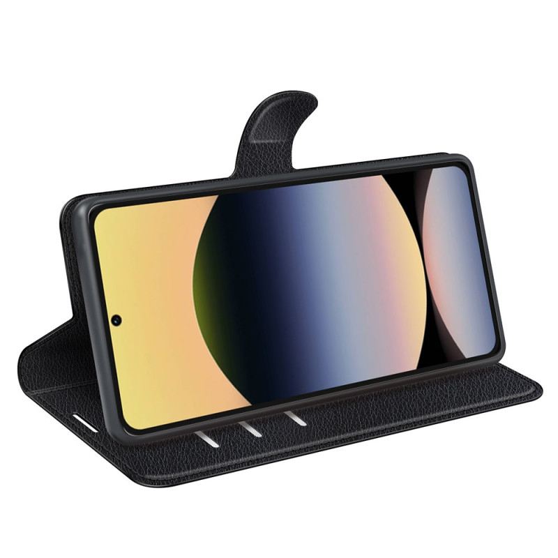 Lederhüllen Für Xiaomi Redmi Note 14s Klassisches Litschi-kunstleder