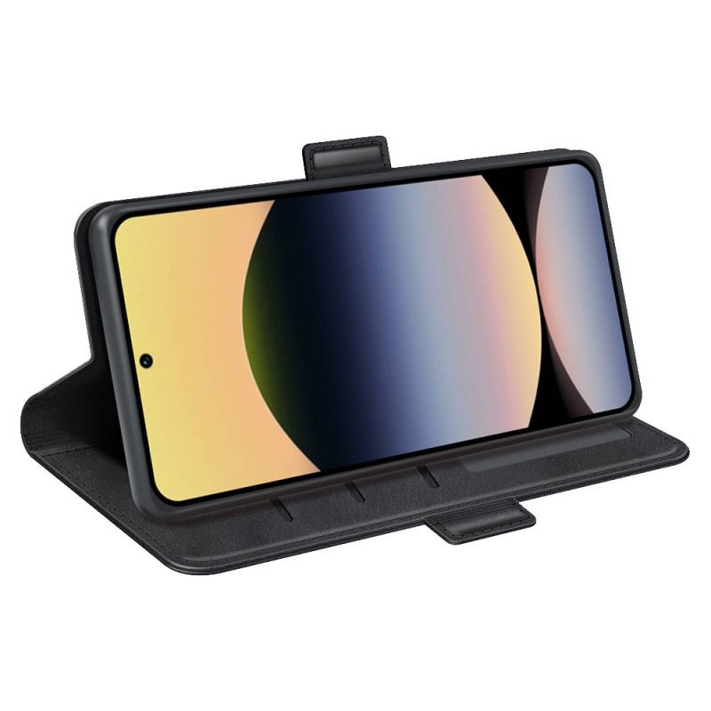 Lederhüllen Xiaomi Redmi Note 14s Handyhülle Doppelter Magnetverschluss