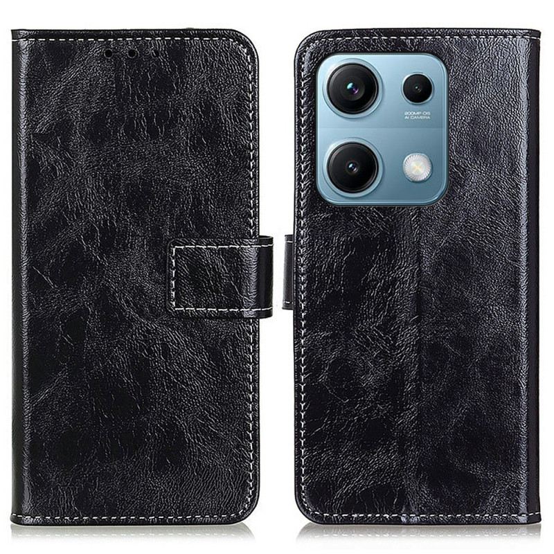 Lederhüllen Xiaomi Redmi Note 14s Handyhülle Glänzendes Kunstleder