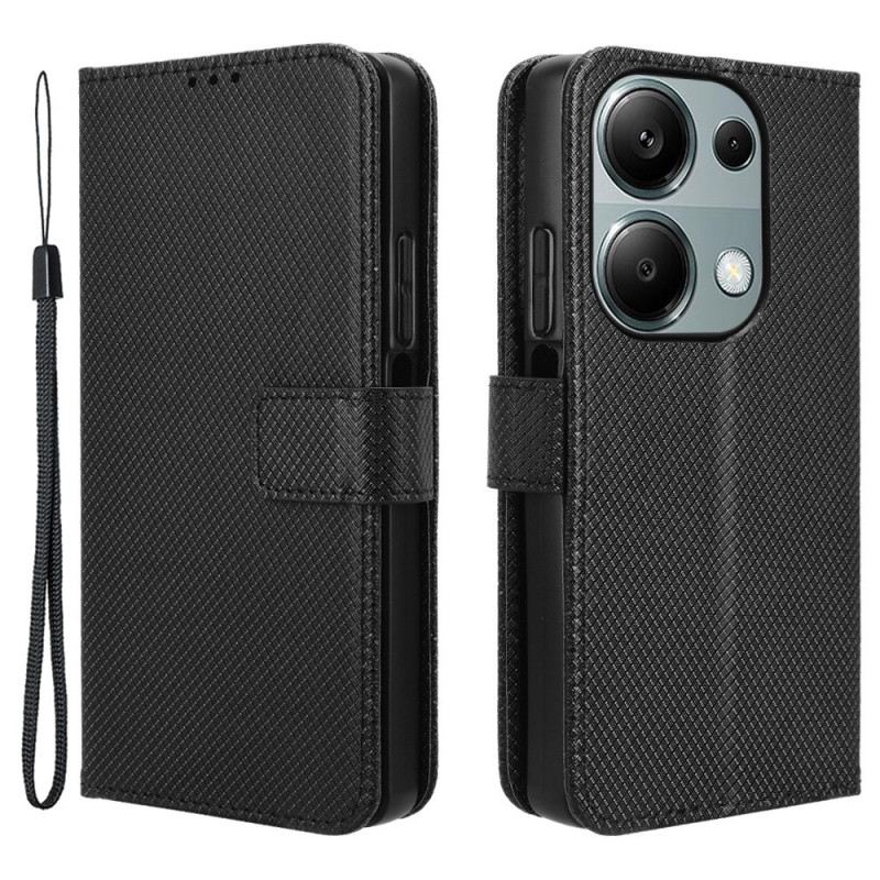 Lederhüllen Xiaomi Redmi Note 14s Handyhülle Strukturiertes Kunstleder