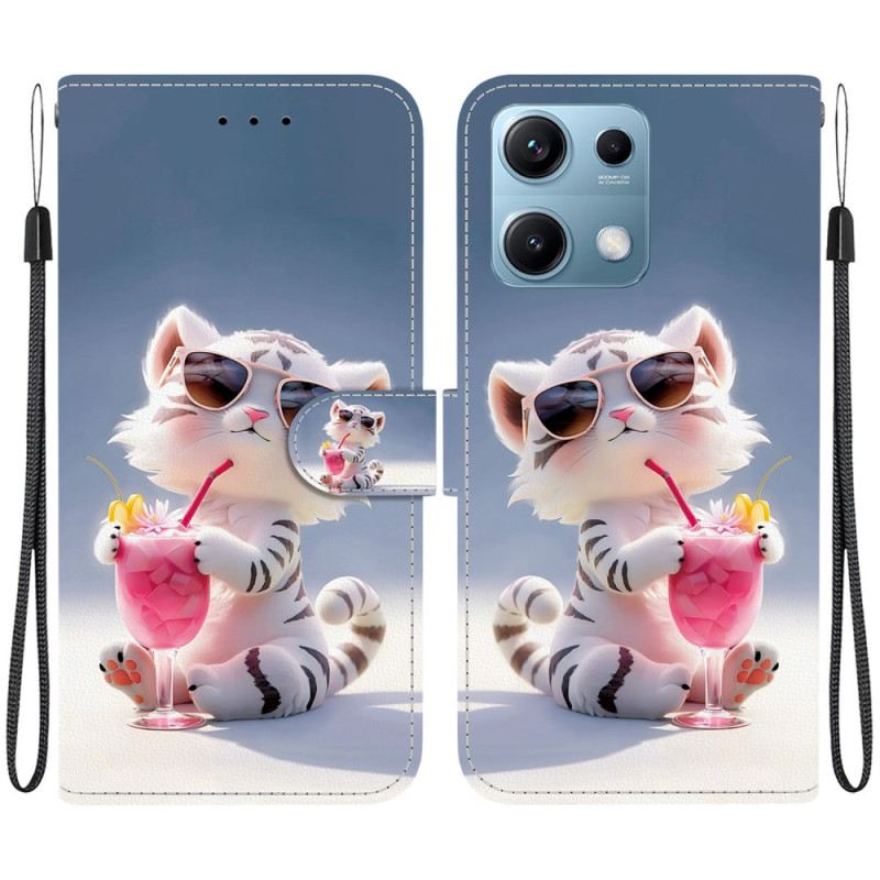 Lederhüllen Xiaomi Redmi Note 14s Handyhülle Tigerprint
