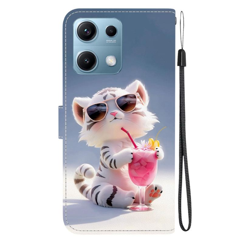 Lederhüllen Xiaomi Redmi Note 14s Handyhülle Tigerprint
