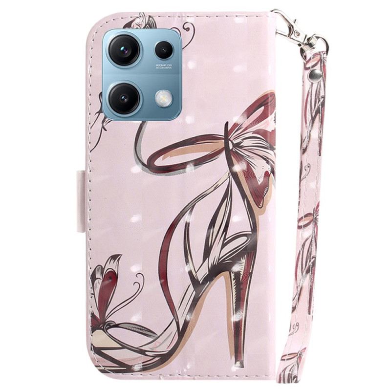 Lederhüllen Xiaomi Redmi Note 14s High Heels Mit Umhängeband