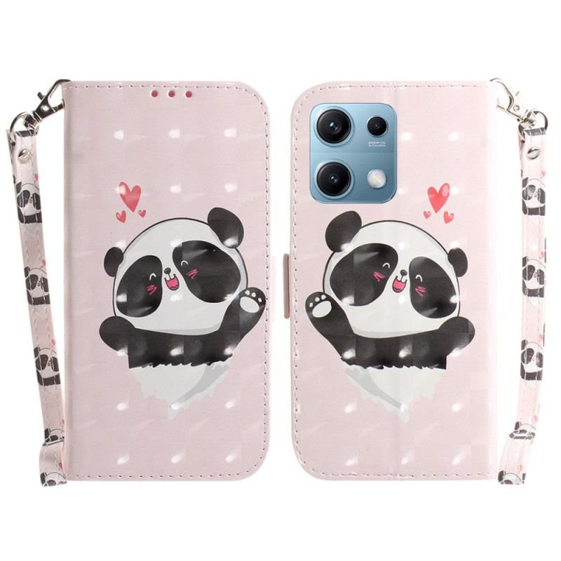 Lederhüllen Xiaomi Redmi Note 14s Panda-lanyard