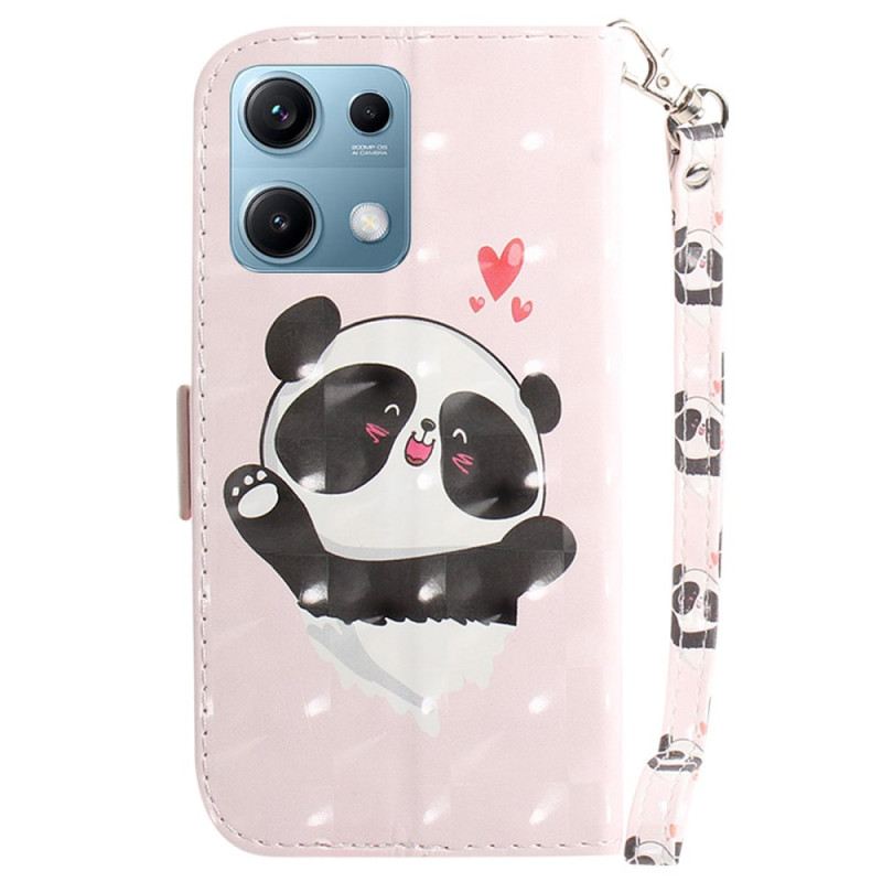 Lederhüllen Xiaomi Redmi Note 14s Panda-lanyard