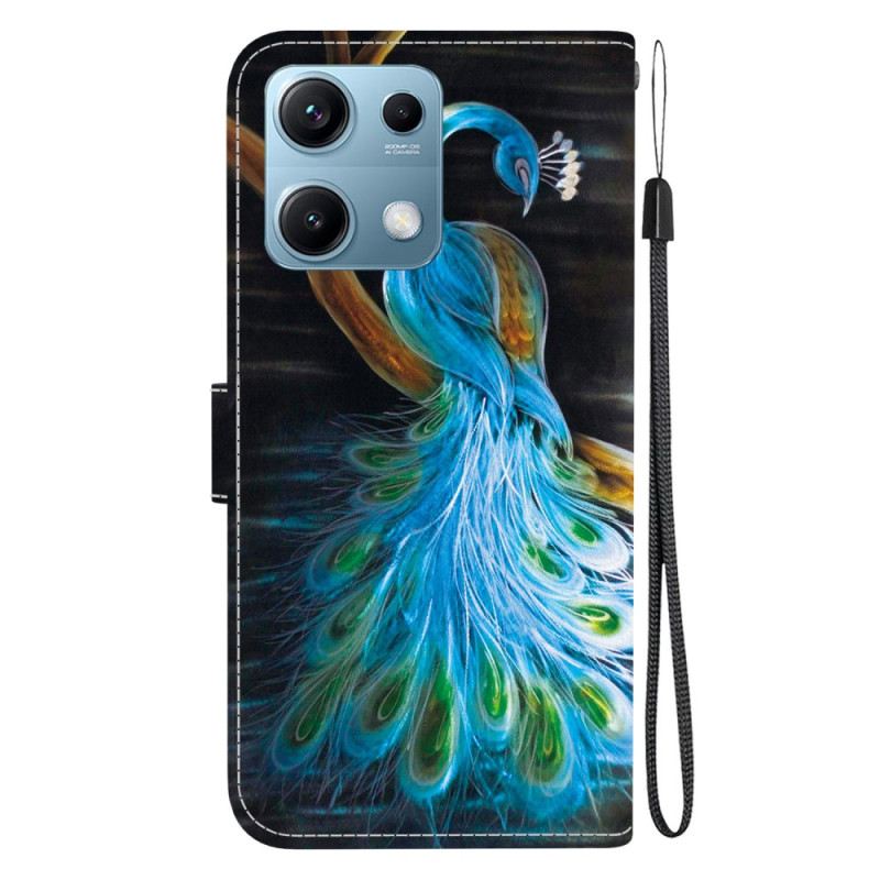 Lederhüllen Xiaomi Redmi Note 14s Pfauenmuster