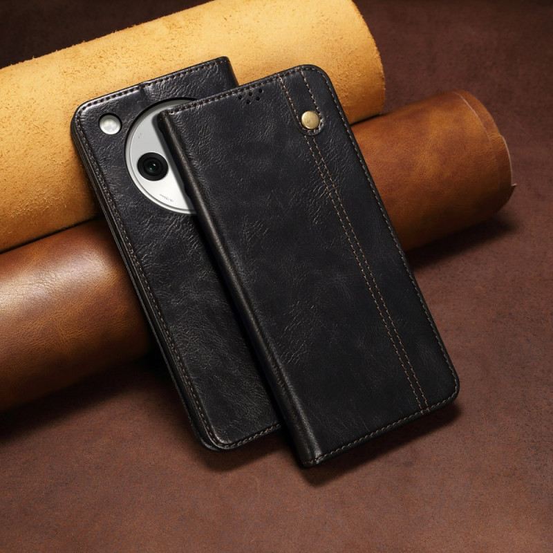 Flip Case Für Oppo Find X8 Gewachstes Kunstleder