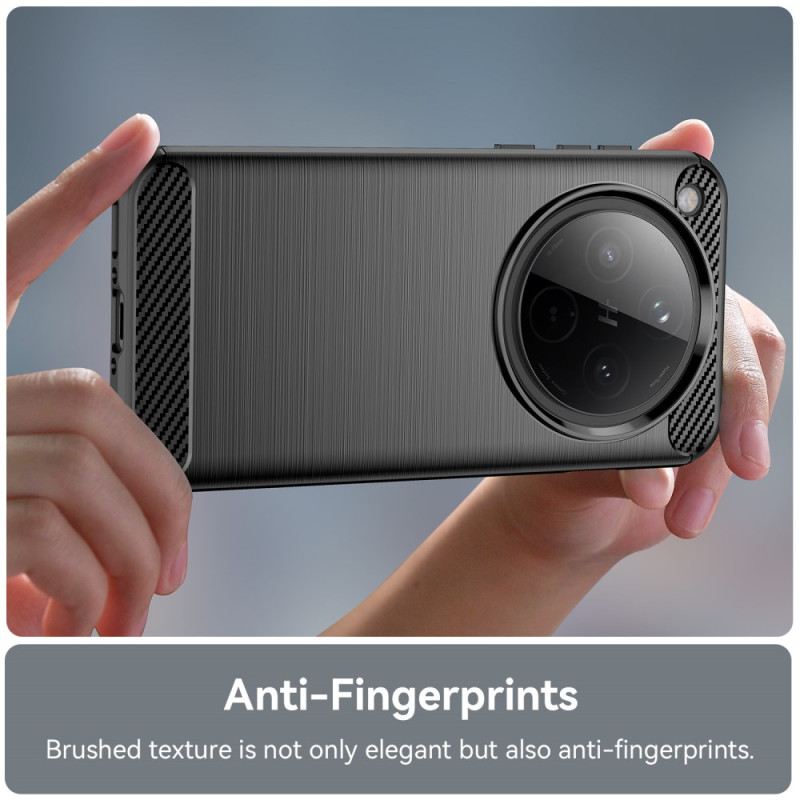 Hülle Für Oppo Find X8 Gebürstete Kohlefaser