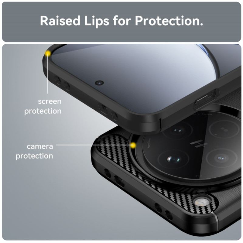 Hülle Für Oppo Find X8 Gebürstete Kohlefaser