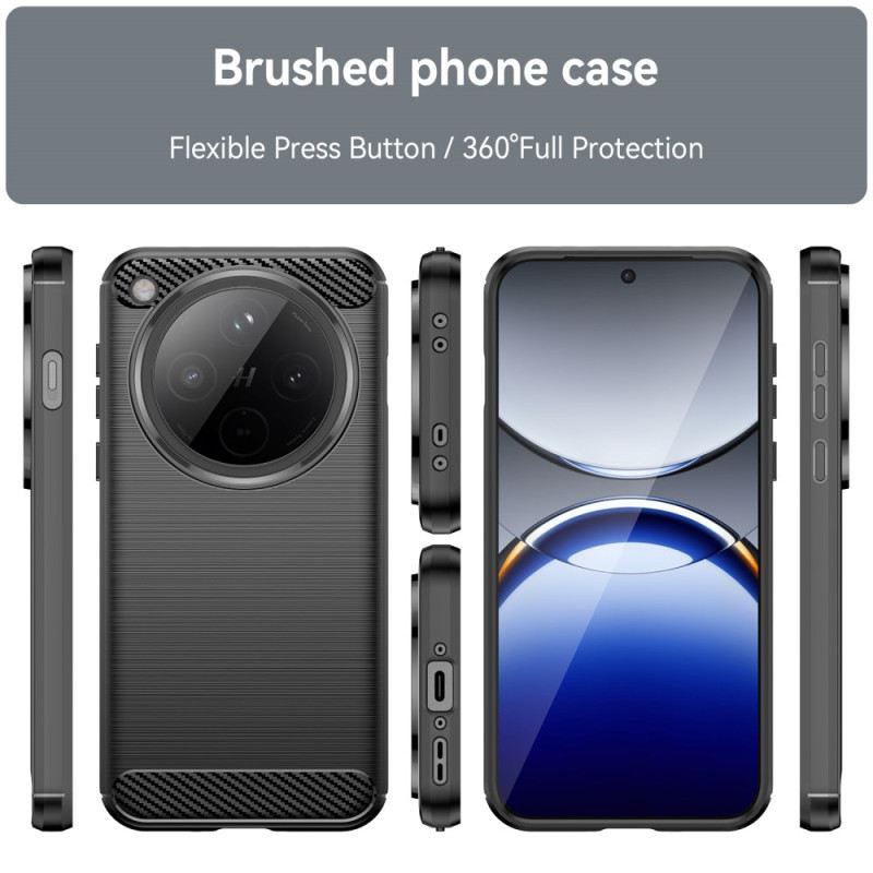 Hülle Für Oppo Find X8 Gebürstete Kohlefaser