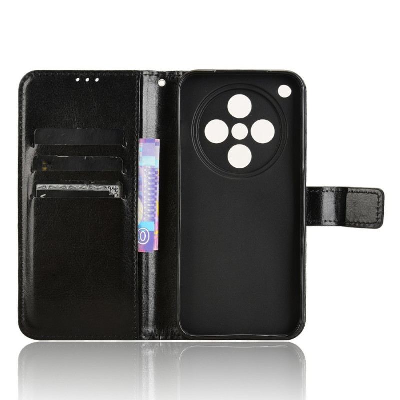 Lederhüllen Für Oppo Find X8 Glänzendes Kunstleder