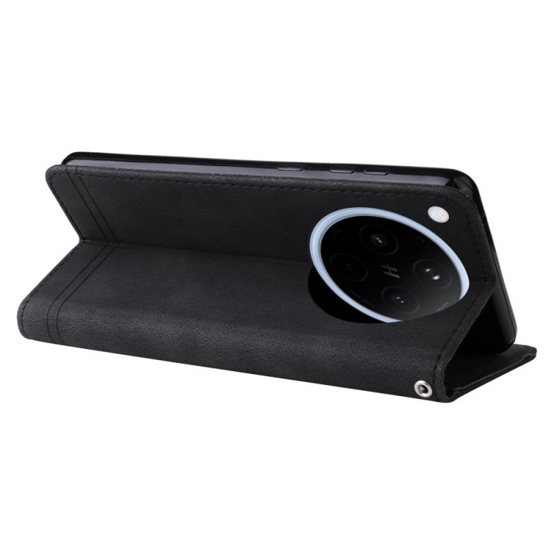 Lederhüllen Für Oppo Find X8 Klassischer Vintage-riemen