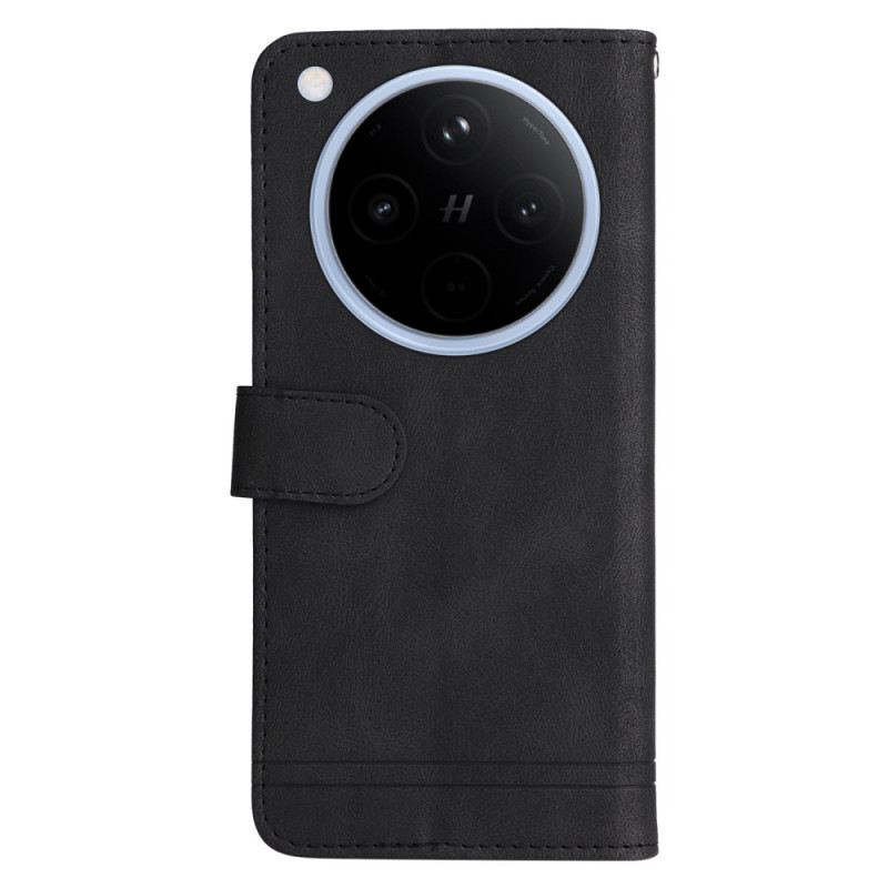 Lederhüllen Für Oppo Find X8 Klassischer Vintage-riemen