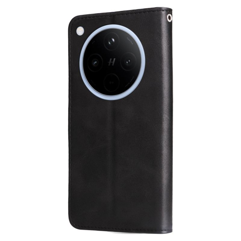 Lederhüllen Für Oppo Find X8 Reißverschlusstasche