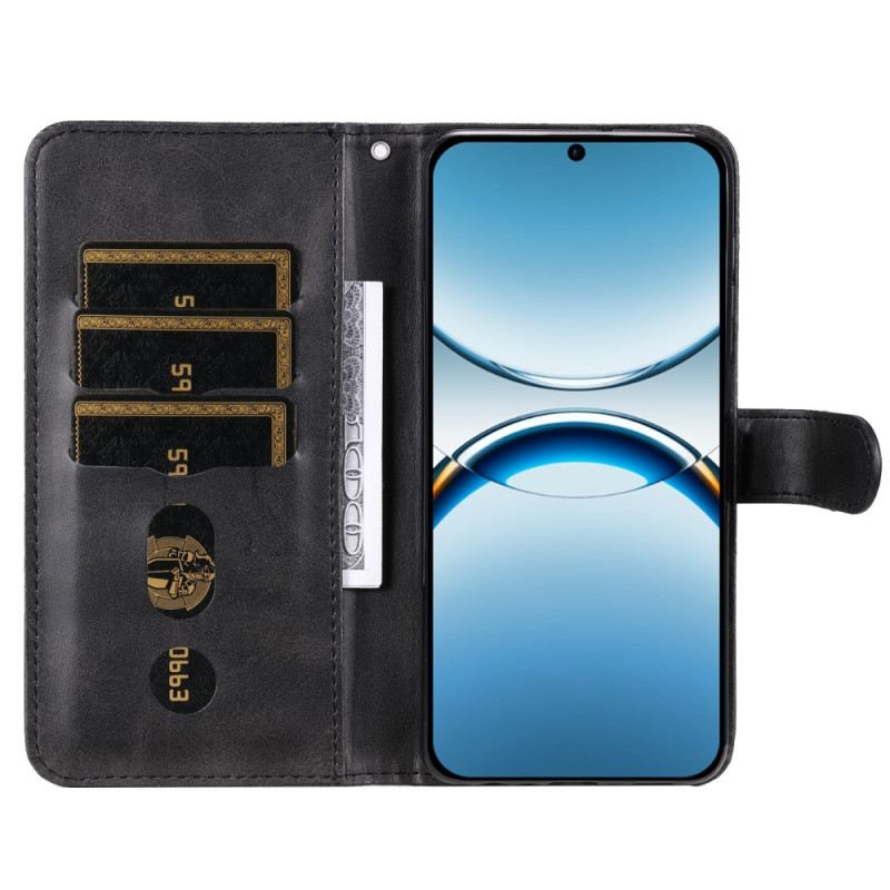 Lederhüllen Für Oppo Find X8 Reißverschlusstasche