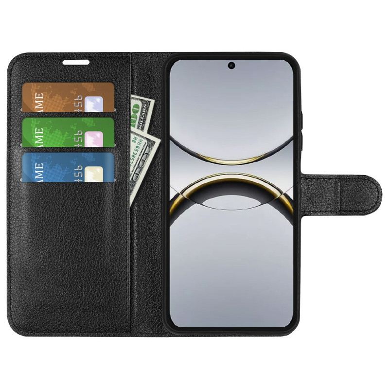 Lederhüllen Oppo Find X8 Handyhülle Klassisches Litschi-leder