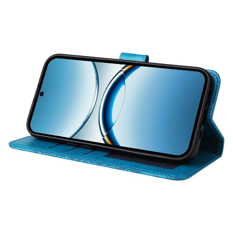 Lederhüllen Oppo Find X8 Sonnenblumenmuster