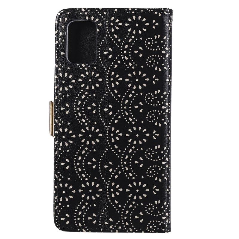 Lederhüllen Für Samsung Galaxy A51 5G Blütenspitze