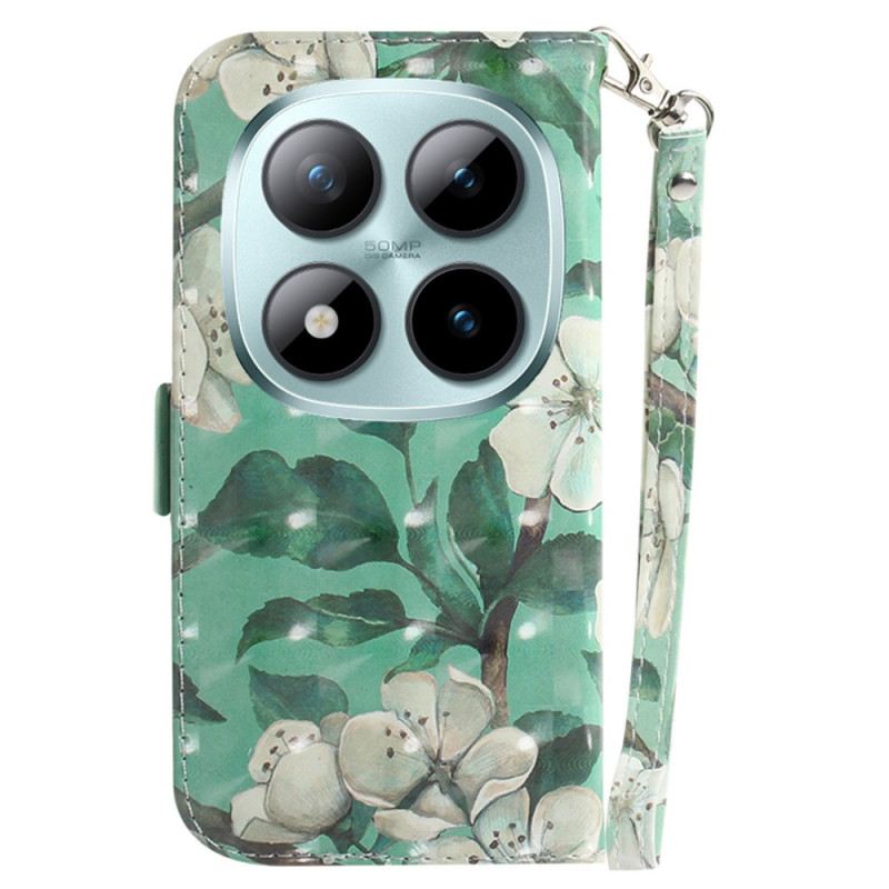 Lederhüllen Für Xiaomi Redmi Note 15 Pro Plus 5g Aquarellblumen