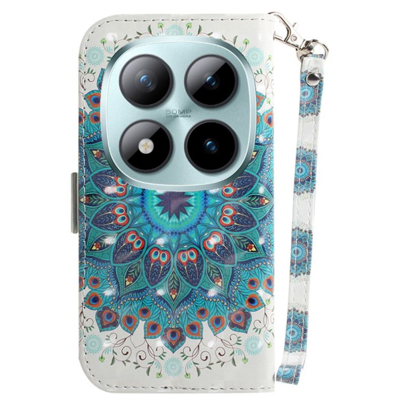 Lederhüllen Für Xiaomi Redmi Note 15 Pro Plus 5g Grünes Riemchenmandala