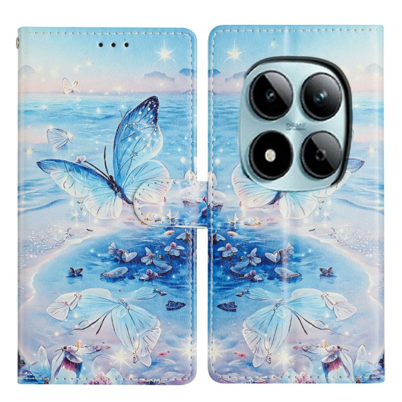 Lederhüllen Für Xiaomi Redmi Note 15 Pro Plus 5g Meeresschmetterling