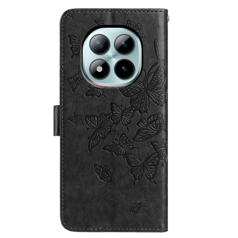 Lederhüllen Für Xiaomi Redmi Note 15 Pro Plus 5g Stilvoller Schmetterling