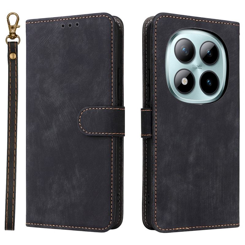 Lederhüllen Für Xiaomi Redmi Note 15 Pro Plus 5g Wildlederoptik Mit Riemen