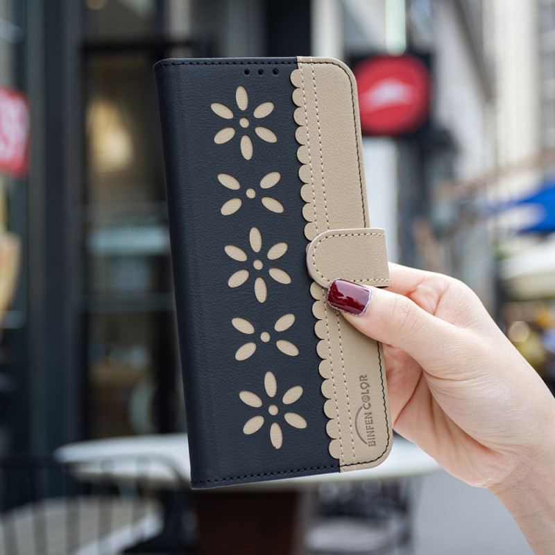 Lederhüllen Xiaomi Redmi Note 15 Pro Plus 5g Binfen Color Blumenmuster