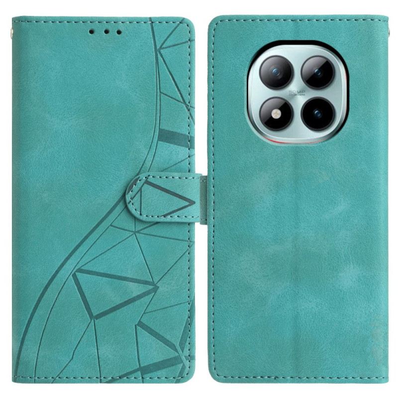 Lederhüllen Xiaomi Redmi Note 15 Pro Plus 5g Dreiecksmuster