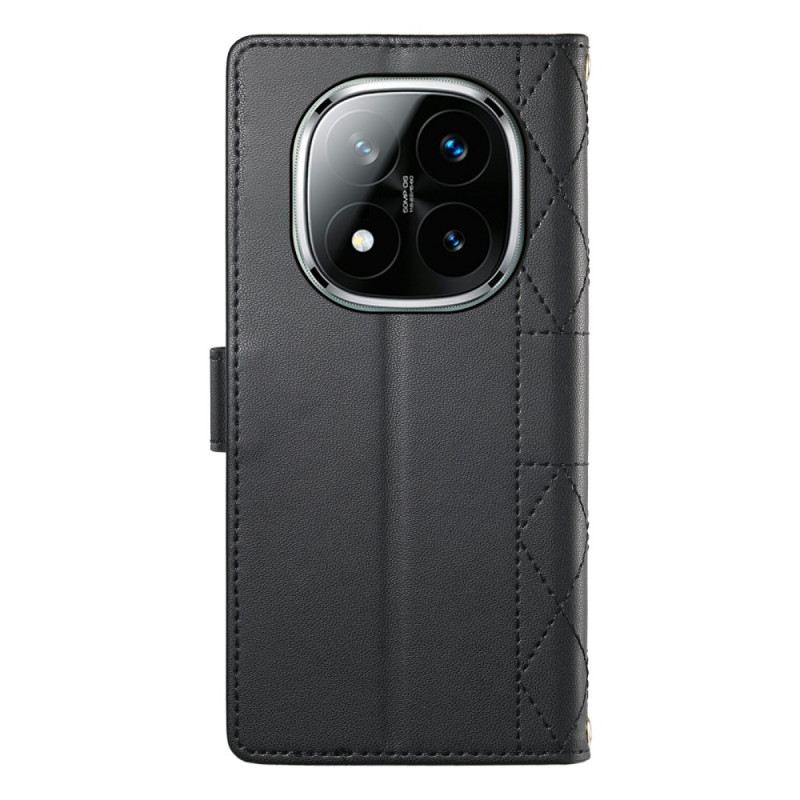 Lederhüllen Xiaomi Redmi Note 15 Pro Plus 5g Gesteppt Mit Riemen