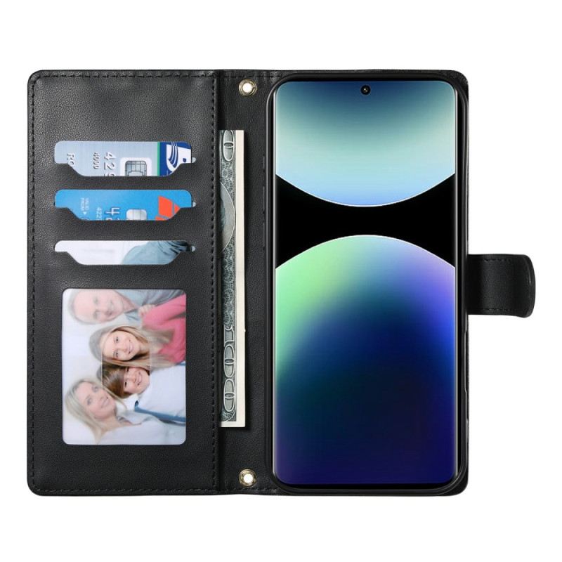 Lederhüllen Xiaomi Redmi Note 15 Pro Plus 5g Gesteppt Mit Riemen