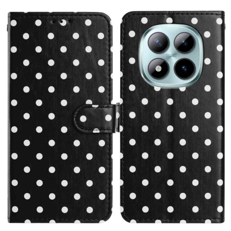 Lederhüllen Xiaomi Redmi Note 15 Pro Plus 5g Handyhülle Erbsenmuster