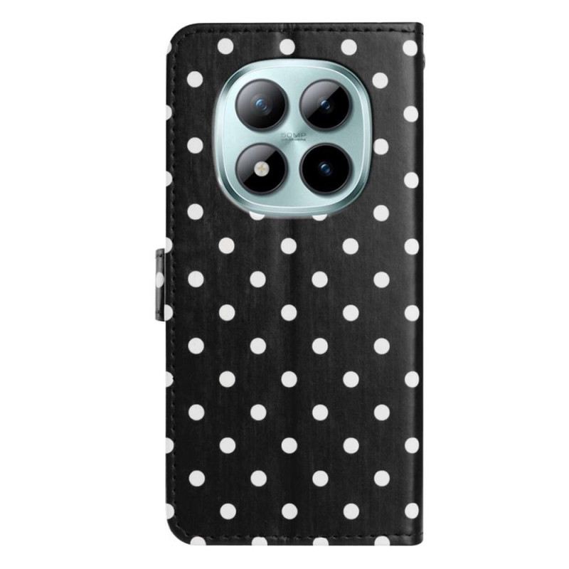 Lederhüllen Xiaomi Redmi Note 15 Pro Plus 5g Handyhülle Erbsenmuster