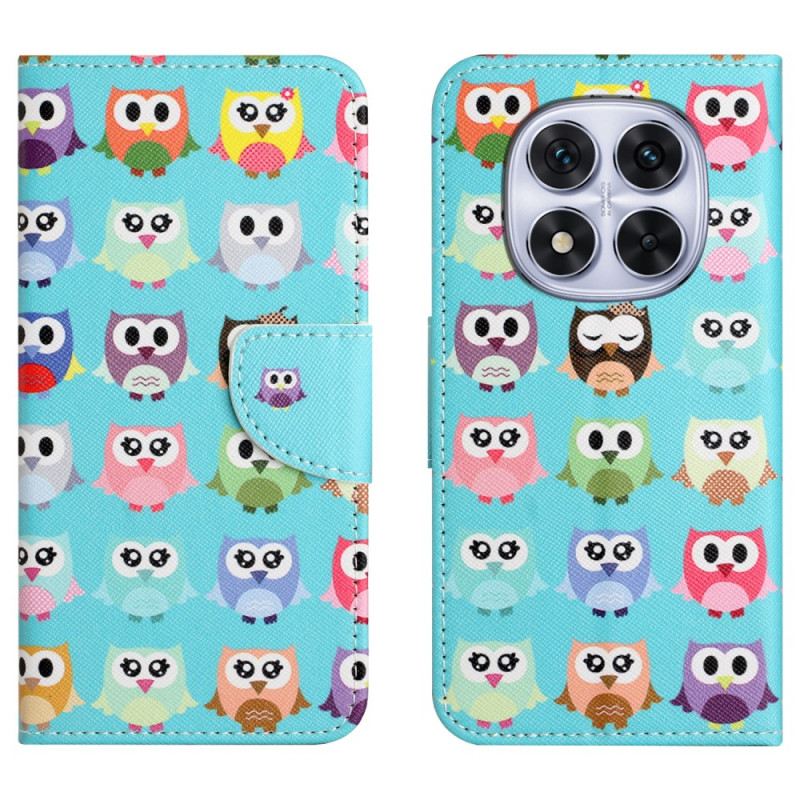 Lederhüllen Xiaomi Redmi Note 15 Pro Plus 5g Handyhülle Eulen