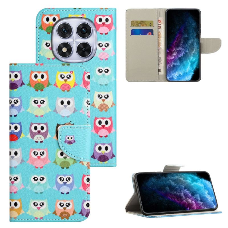 Lederhüllen Xiaomi Redmi Note 15 Pro Plus 5g Handyhülle Eulen