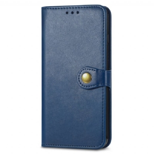 Lederhüllen Xiaomi Redmi Note 15 Pro Plus 5g Handyhülle Goldener Verschluss