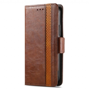 Lederhüllen Xiaomi Redmi Note 15 Pro Plus 5g Handyhülle Goldener Verschluss Caseneo