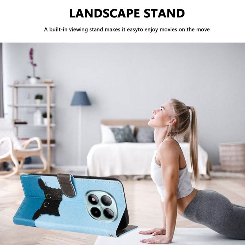 Lederhüllen Xiaomi Redmi Note 15 Pro Plus 5g Handyhülle Kleine Katze