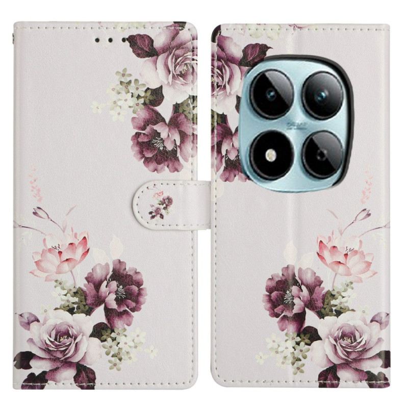 Lederhüllen Xiaomi Redmi Note 15 Pro Plus 5g Handyhülle Rosa Kreuz