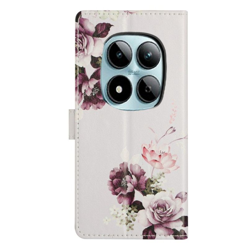 Lederhüllen Xiaomi Redmi Note 15 Pro Plus 5g Handyhülle Rosa Kreuz